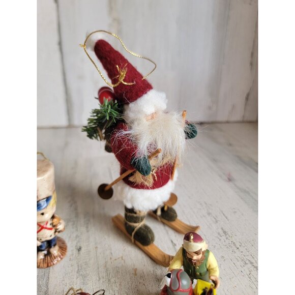 Santa claus coke soldier variety ornament Xmas set vintage - Picture 5 of 9